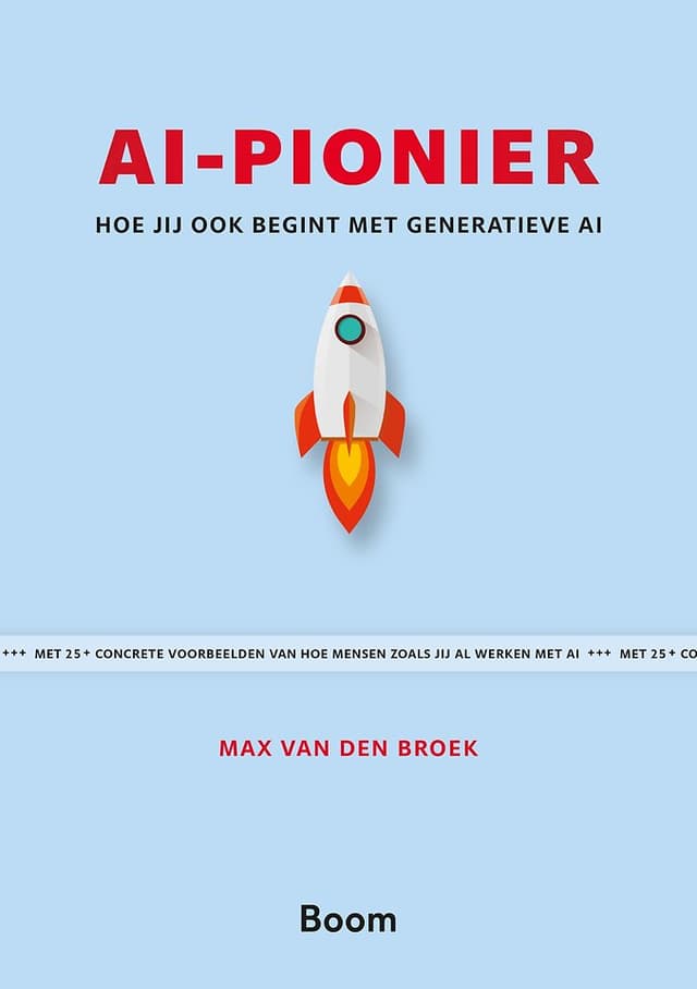 Voorkant van het boek AI-Pionier door Max van den Broek